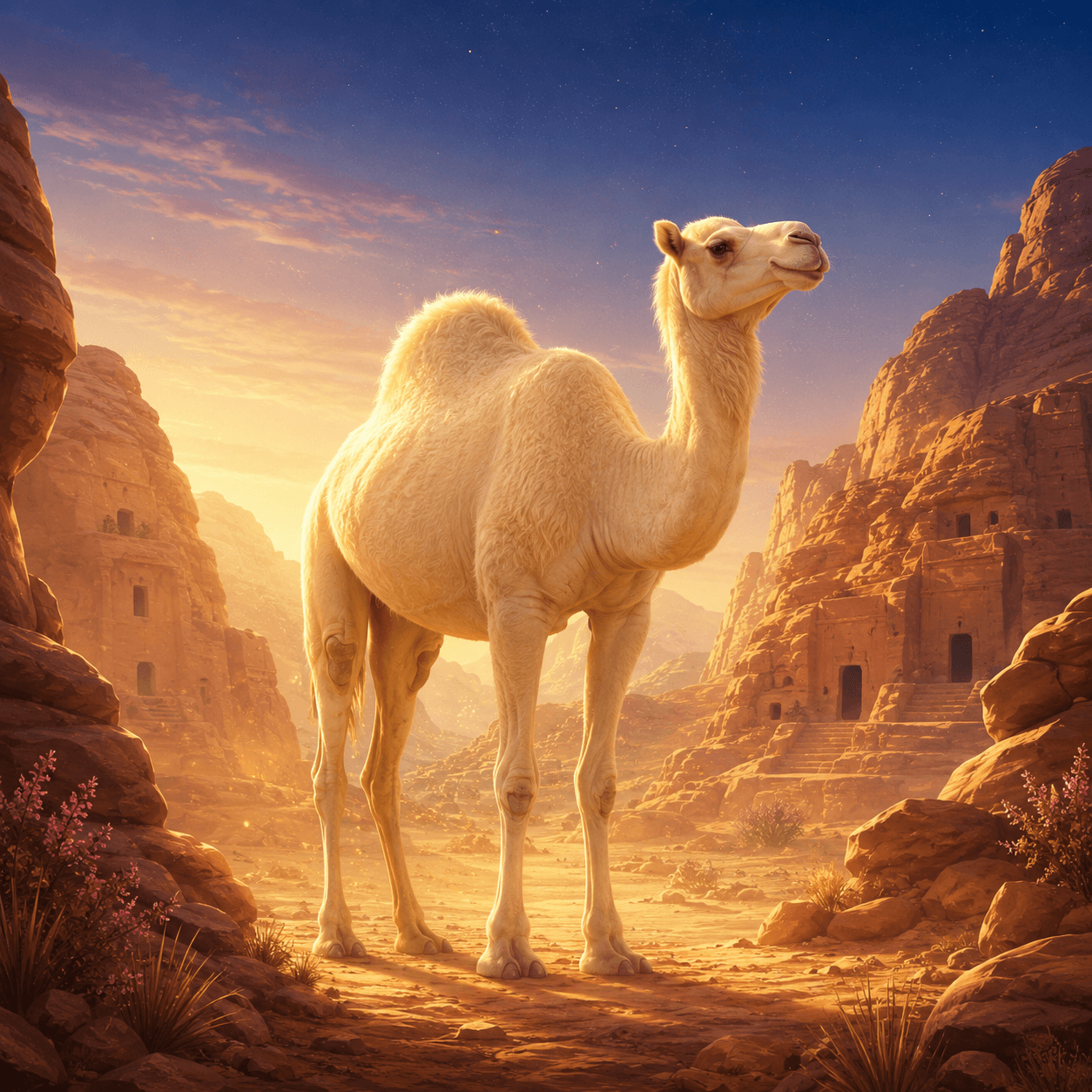 Prophet Salih, story illustration from Sukun Kids